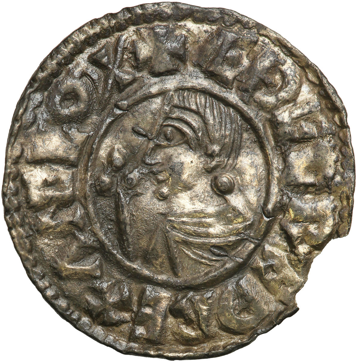 Anglia, Aethelred II (978–1016). Denar typu Crux